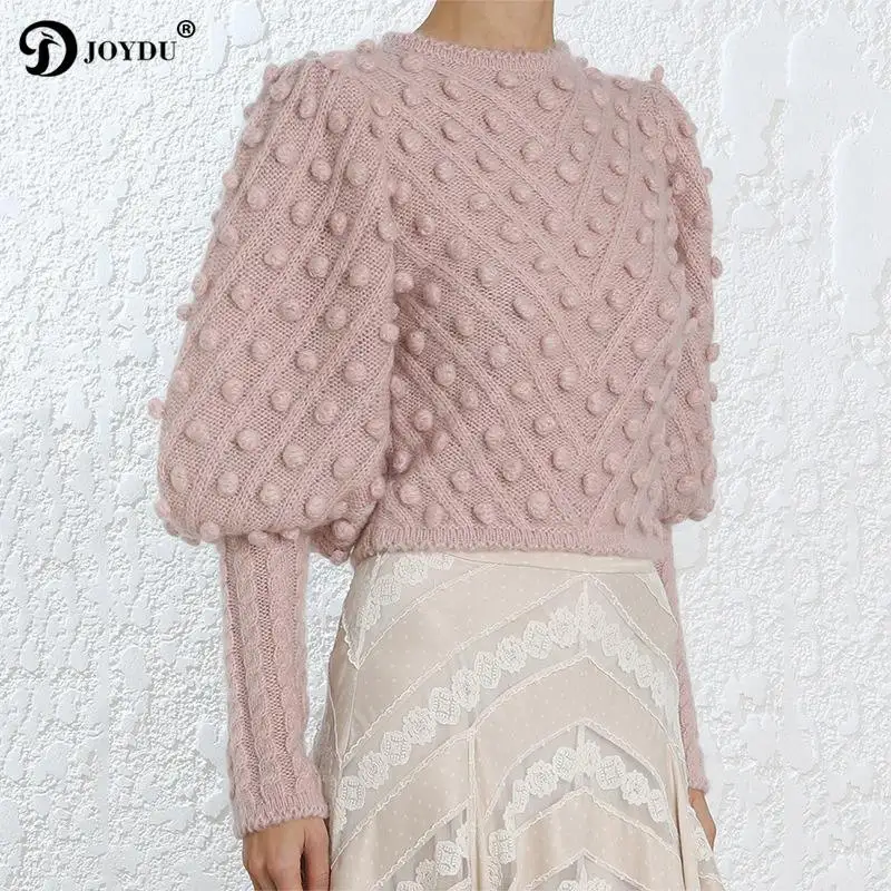 JOYDU Luxury Runway Design Crop Top High Waist Knitted Sweater Women 2019 pull femme Sweet Hairball Lantern Sleeve Pink Pullover
JOYDU Luxury Runway Design Crop Top High Waist Knitted Sweater Women 2019 pull femme Sweet Hairball Lantern Sleeve Pink Pullover