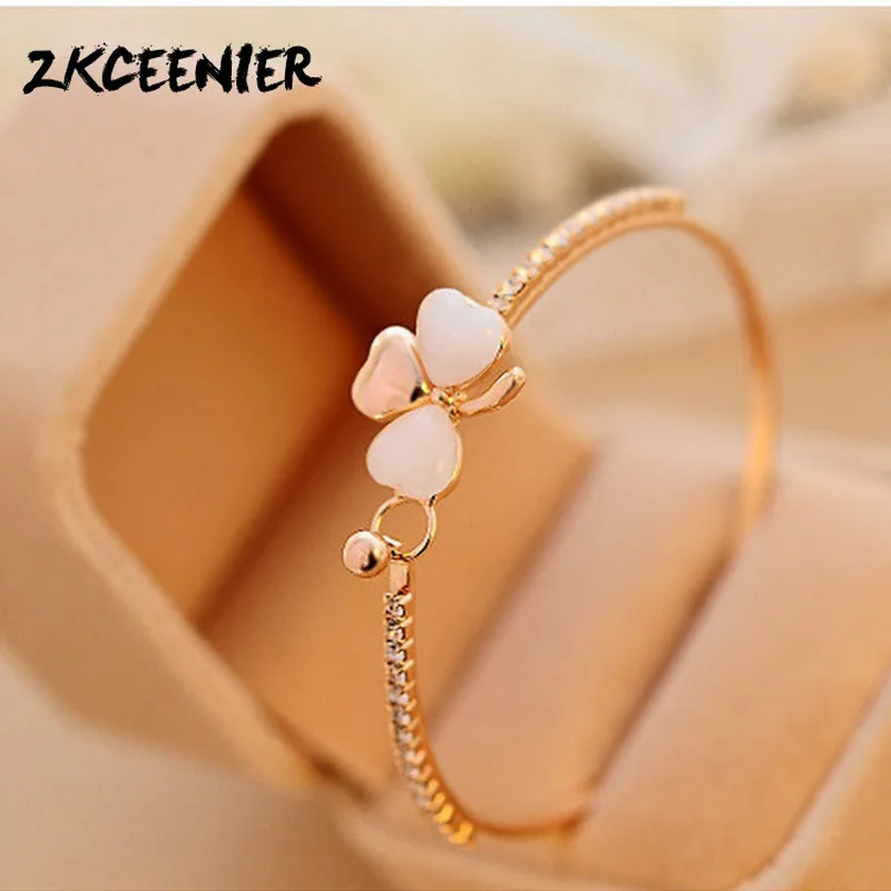 New Fashion Four-leaf Clover Bracelet Valentine's Day Gift Gold Color Brand Bracelets Leaf Bracelet for Women Jewelry Wholesale
New Fashion Four-leaf Clover Bracelet Valentine's Day Gift Gold Color Brand Bracelets Leaf Bracelet for Women Jewelry Wholesale