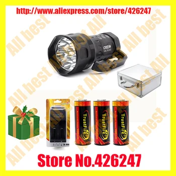 TrustFire TR-S700 7 x Cree XM-L T6 1-Mode 5000lm Cool White Portable Flashlight - Black (3 x 26650)
TrustFire TR-S700 7 x Cree XM-L T6 1-Mode 5000lm Cool White Portable Flashlight - Black (3 x 26650)