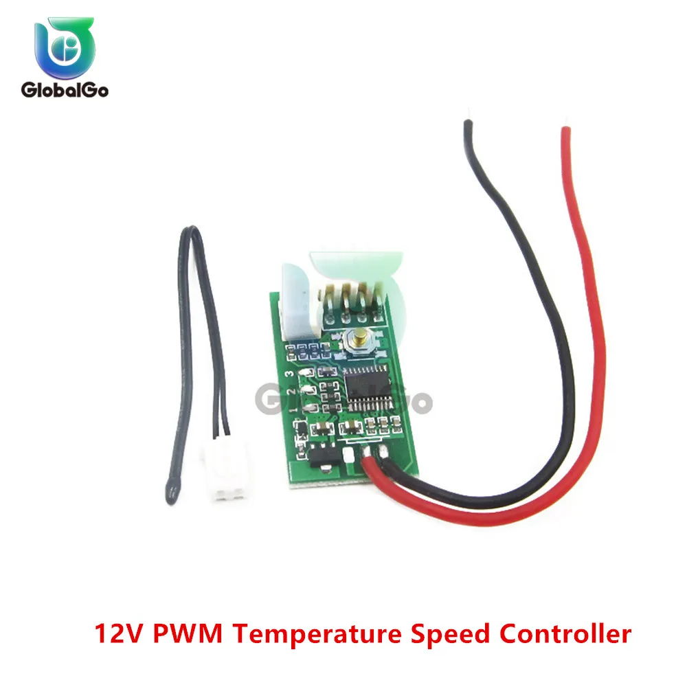 DC 12V PWM Temperature Controller Fan Speed Governor Automatic Temp PWM Speed Controller Switch Temperature Control Governor
DC 12V PWM Temperature Controller Fan Speed Governor Automatic Temp PWM Speed Controller Switch Temperature Control Governor