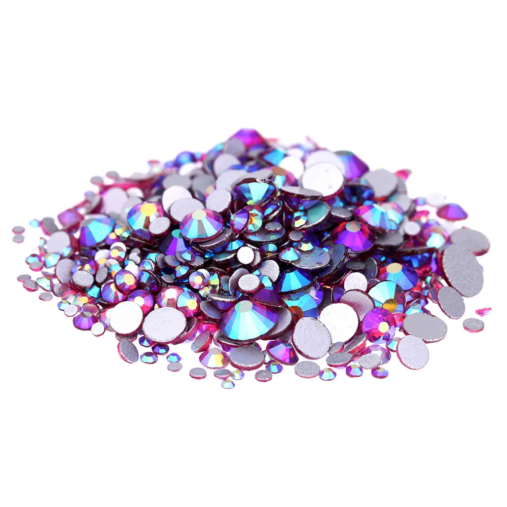 Super Glitter Fuchsia AB Flatback Non HotFix Crystal Rhinestones For Nail Art Glue one Strass Shoes And Dancing Decoration
Super Glitter Fuchsia AB Flatback Non HotFix Crystal Rhinestones For Nail Art Glue one Strass Shoes And Dancing Decoration