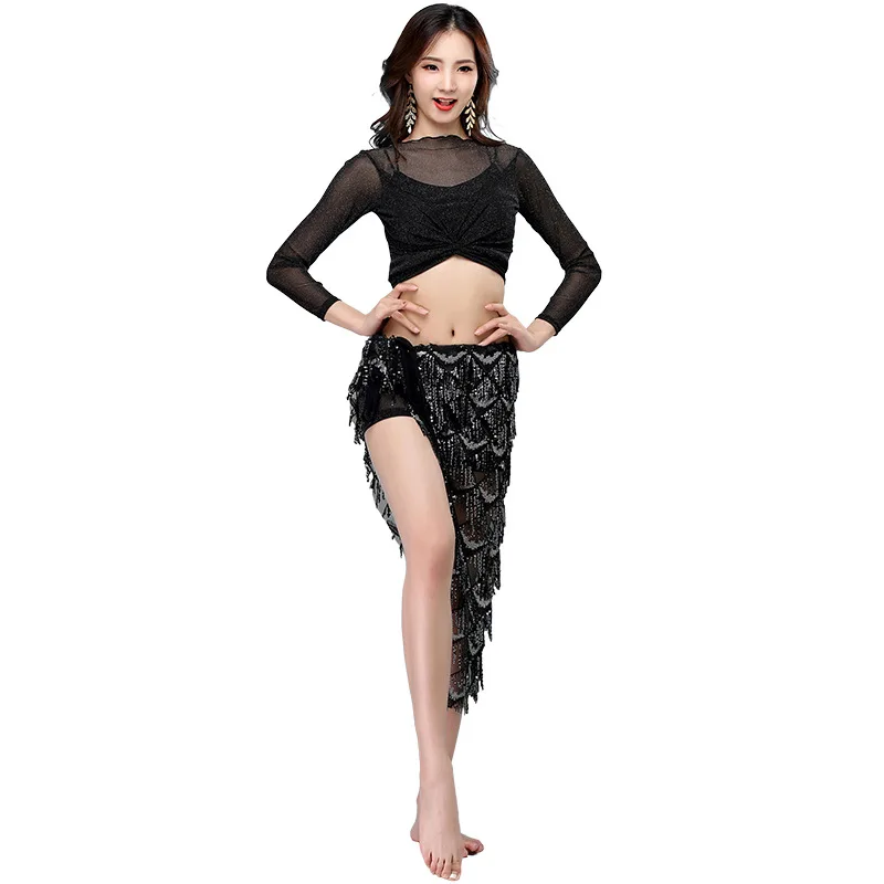 New Women Dance Clothing Spandex Stretchy Sparkling Squama Belly Dance Costume Set 2pcs Over-Skirt Sequins Silver Hip Scarf 
New Women Dance Clothing Spandex Stretchy Sparkling Squama Belly Dance Costume Set 2pcs Over-Skirt Sequins Silver Hip Scarf