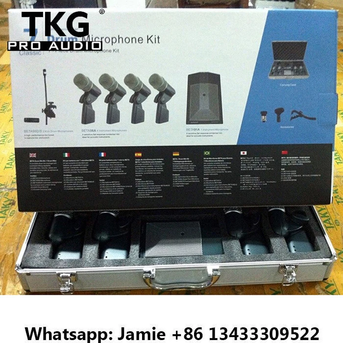 BETADMK7 Classic 7pcs Kits condensor drum wired microphone BETA91A 1pc BETA56A 4pcs BETA98D/S 2pcs BETADMK7 BETA DMK7 microphone
BETADMK7 Classic 7pcs Kits condensor drum wired microphone BETA91A 1pc BETA56A 4pcs BETA98D/S 2pcs BETADMK7 BETA DMK7 microphone
