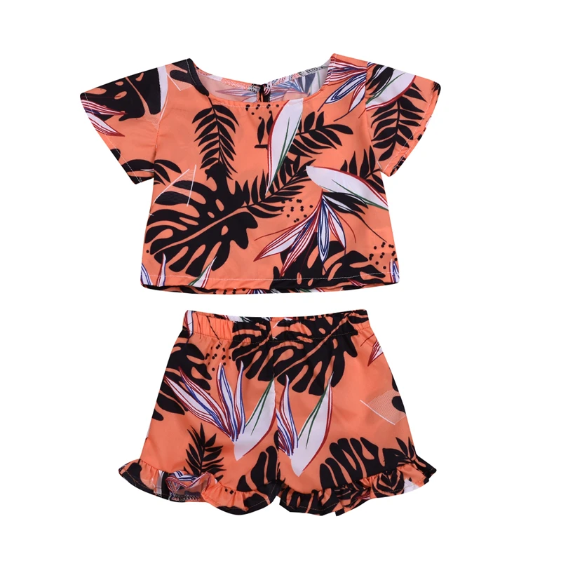 2019 Summer Kids Baby Girl Orange Plant Print Tops+Shorts 2PCS Outfits Clothes Sunsuit 0-24M
2019 Summer Kids Baby Girl Orange Plant Print Tops+Shorts 2PCS Outfits Clothes Sunsuit 0-24M