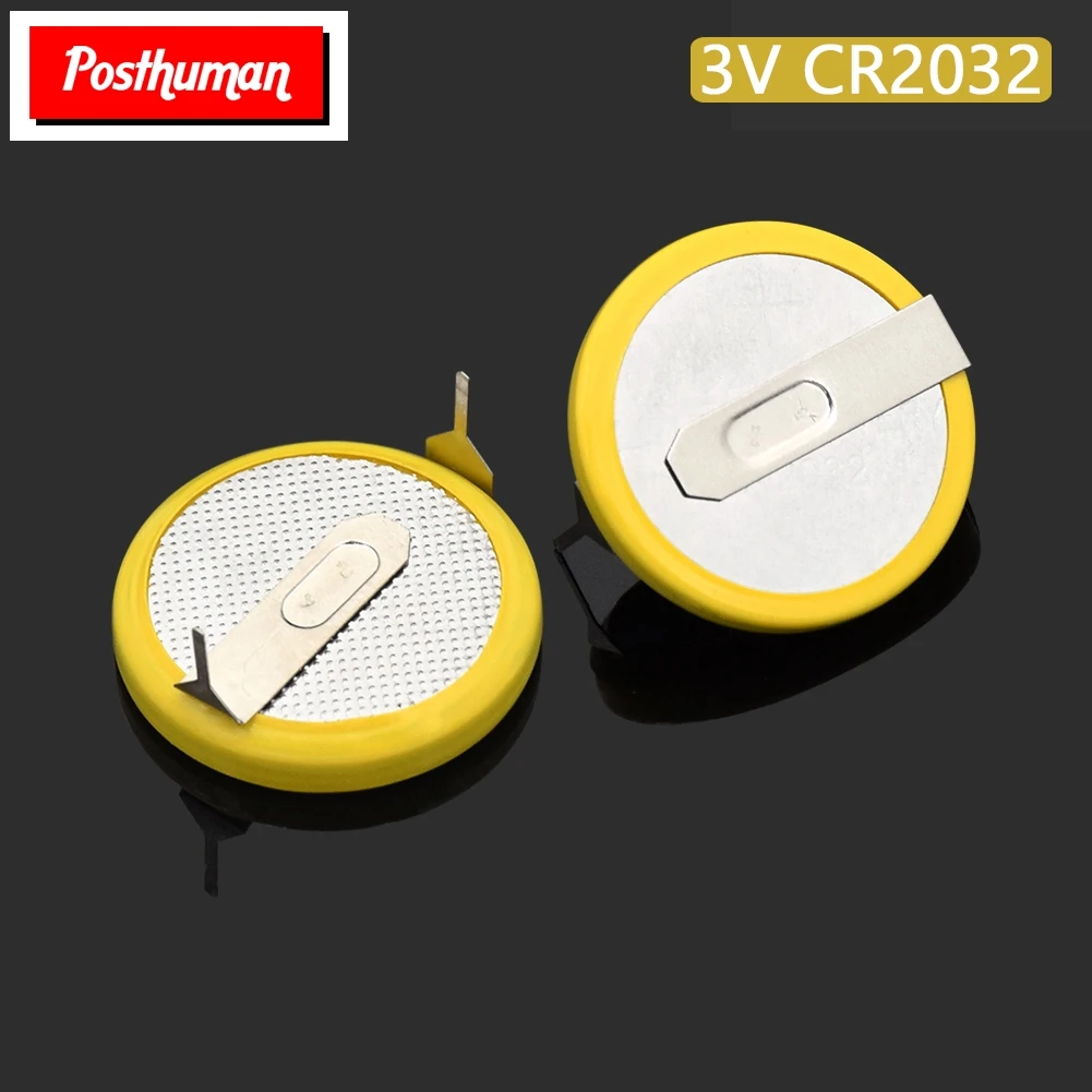 2 Solder Tabs Design CR2032 Battery Electronic Remote Control Button Coin Cells Bateria For Motherboard Calculator 2pieces
2 Solder Tabs Design CR2032 Battery Electronic Remote Control Button Coin Cells Bateria For Motherboard Calculator 2pieces