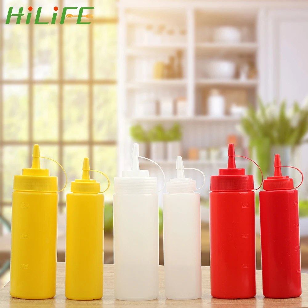 HILIFE Condiment Dispenser Plastic 8oz 12oz Squeeze Bottle Kitchen Accessories Gravy Boat Sauce Vinegar Oil Ketchup Gravy Cruet
HILIFE Condiment Dispenser Plastic 8oz 12oz Squeeze Bottle Kitchen Accessories Gravy Boat Sauce Vinegar Oil Ketchup Gravy Cruet