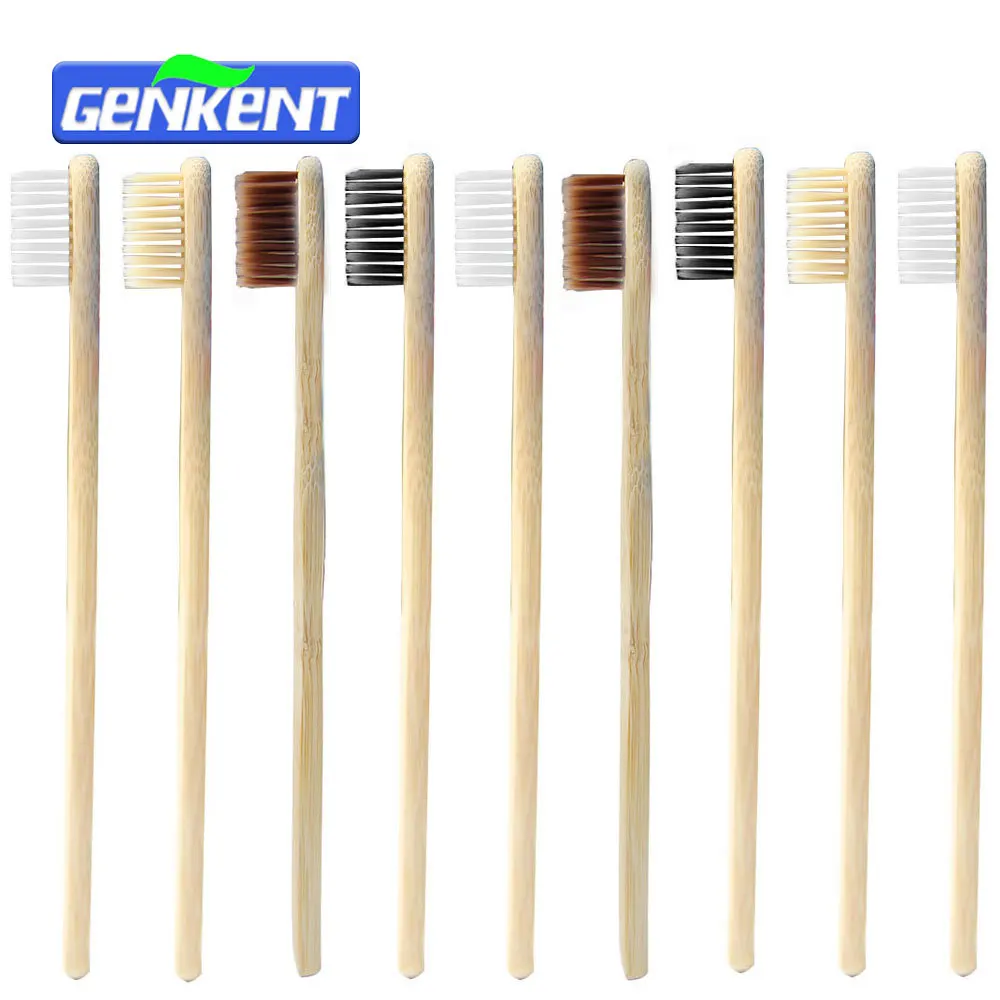 Genkent 10PCS Low-carbon Green Natural Bamboo Toothbrush Novelty Wood Tooth Brush Oral Hygiene Teeth Brush Soft Bristle 4 Colors
Genkent 10PCS Low-carbon Green Natural Bamboo Toothbrush Novelty Wood Tooth Brush Oral Hygiene Teeth Brush Soft Bristle 4 Colors