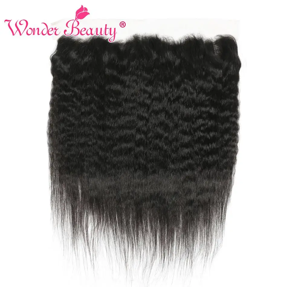 Wonder Beauty Hair Brazilian Kinky Straight lace frontal closure 100% human hair Non Remy Ear to Ear frontal yaki Free ship 
Wonder Beauty Hair Brazilian Kinky Straight lace frontal closure 100% human hair Non Remy Ear to Ear frontal yaki Free ship