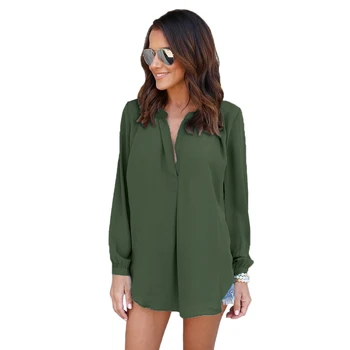 New Spring Autumn Fashion Women Tops Casual Street Long Puff Sleeve V-Neck Blouse Loose Female Chiffon Blouse Shirts
New Spring Autumn Fashion Women Tops Casual Street Long Puff Sleeve V-Neck Blouse Loose Female Chiffon Blouse Shirts