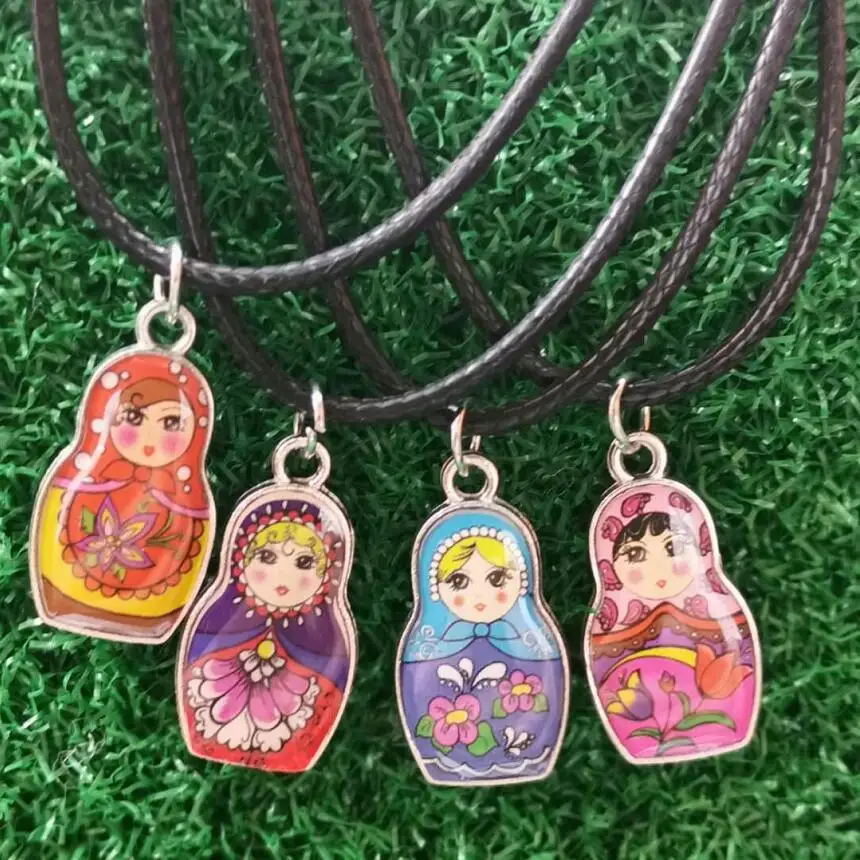 Double Sided Enamel Russian Doll Matryoshka Pendant Necklace Vintage Ancient Silver Charms Necklace New Fashion Jewelry Gift
Double Sided Enamel Russian Doll Matryoshka Pendant Necklace Vintage Ancient Silver Charms Necklace New Fashion Jewelry Gift