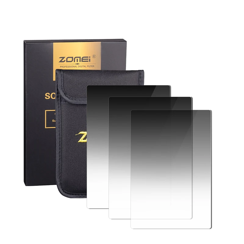 Zomei 3 in 1 Gradient Grey 100*150MM Square ND16 ND4 ND8 filter Neutral Density for Cokin Z Lee Holder series
Zomei 3 in 1 Gradient Grey 100*150MM Square ND16 ND4 ND8 filter Neutral Density for Cokin Z Lee Holder series