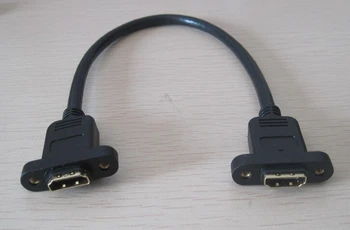 50pcs Gold 1.4 HDMI Type A Female to Female F/F Panel Mount Fixer AV Audio Video Cable Cord 1080P 35cm for HDTV PC
50pcs Gold 1.4 HDMI Type A Female to Female F/F Panel Mount Fixer AV Audio Video Cable Cord 1080P 35cm for HDTV PC