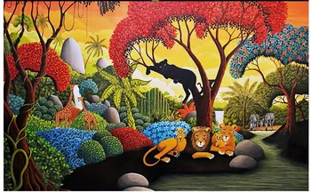 Custom photo wallpaper 3d wall murals wallpaper Tropical rainforest oil painting backdrop wall paper Children 's House Mural
Custom photo wallpaper 3d wall murals wallpaper Tropical rainforest oil painting backdrop wall paper Children 's House Mural