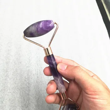 KCONYD 50PCS Factory Natural face roller massager-Amethyst-Arc rod- Strength Metal stents-Noiseless cap-Custom LOGO and BOX
KCONYD 50PCS Factory Natural face roller massager-Amethyst-Arc rod- Strength Metal stents-Noiseless cap-Custom LOGO and BOX