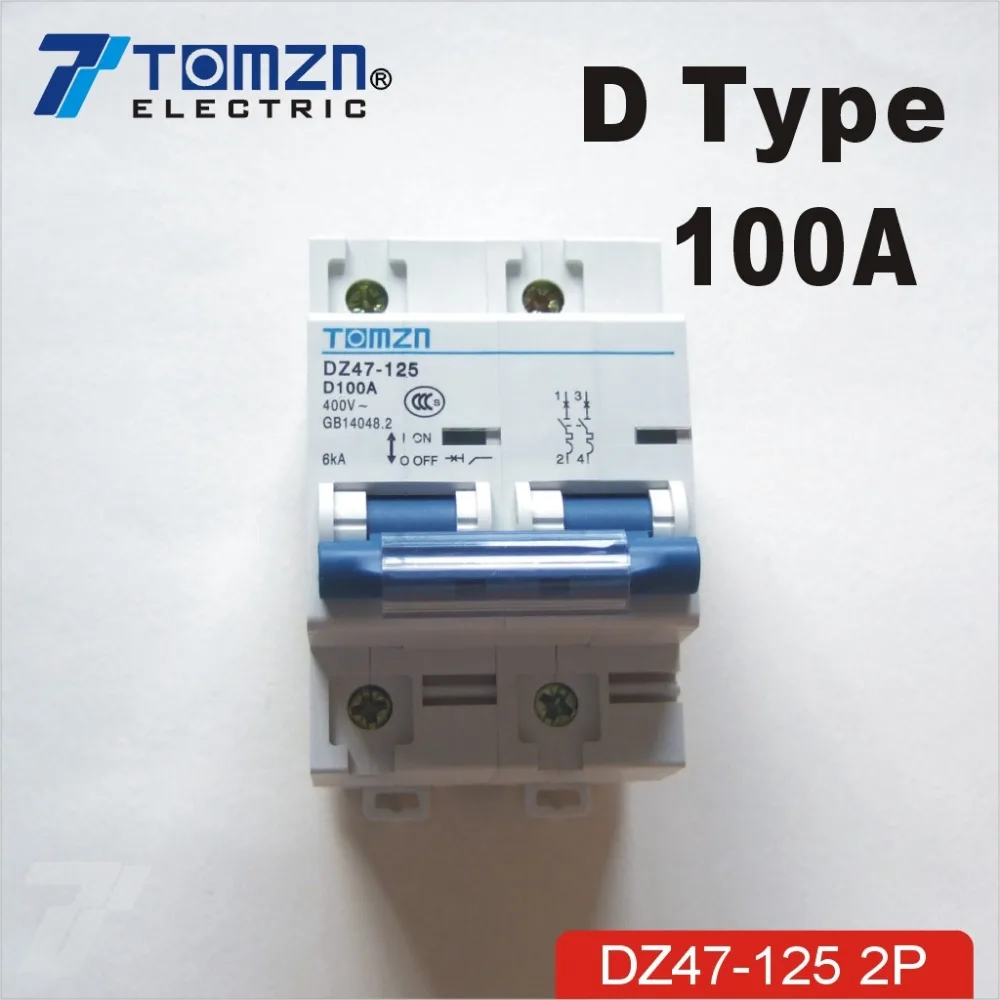 108mm 4 p/ôles 80a 100a 125a mcb 10ka disjoncteur de grande capacit/é disjoncteur miniature courbe C Tom10