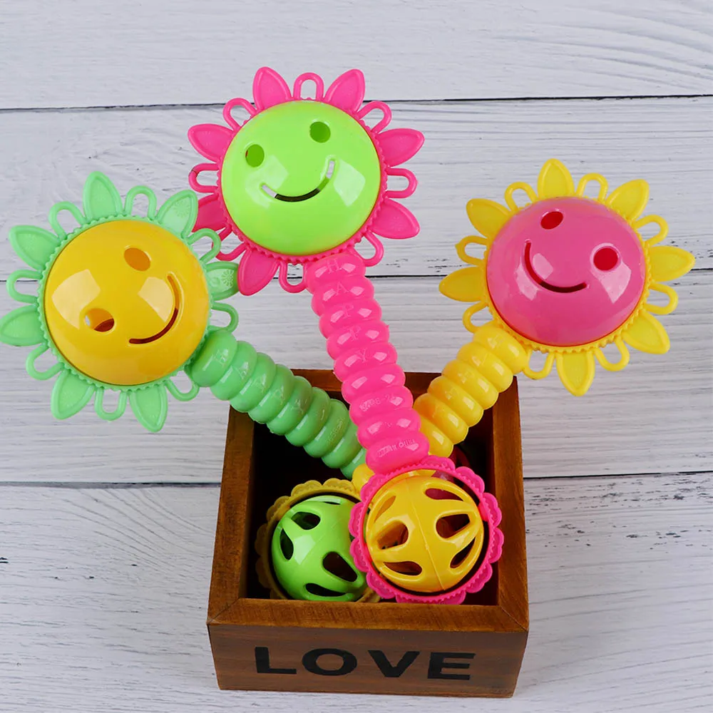 1Pcs Cartoon Cute Sun Flower Shape Baby Rattles Bed Bell Early Development Toy Baby Shaking Bells Rattles Grasp Toys Gift
1Pcs Cartoon Cute Sun Flower Shape Baby Rattles Bed Bell Early Development Toy Baby Shaking Bells Rattles Grasp Toys Gift