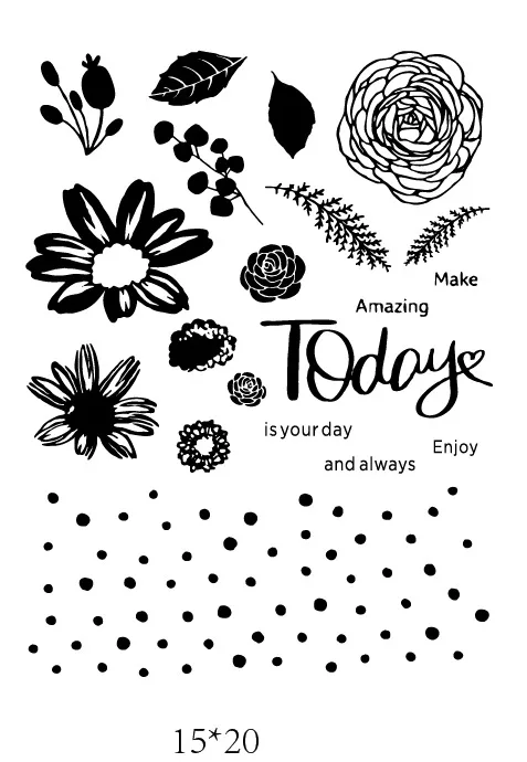 flower Transparent Clear Stamps for DIY Scrapbooking/Card Making/Kids Christmas Fun Decoration Supplies
flower Transparent Clear Stamps for DIY Scrapbooking/Card Making/Kids Christmas Fun Decoration Supplies