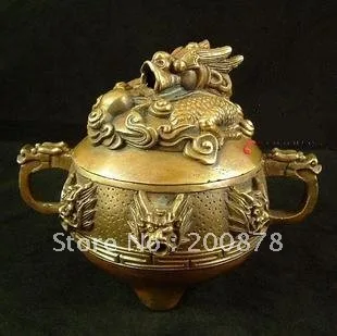 TBC849 Tibet brass Antiqued Nine Dragon Heads Incense burner,100*80mm,Buddhist Incense tools things
TBC849 Tibet brass Antiqued Nine Dragon Heads Incense burner,100*80mm,Buddhist Incense tools things