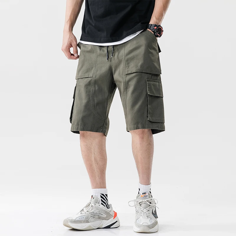 Brand Men's Cargo Shorts 97% Cotton Multi-pocket Wear black Bermuda Shorts male 2019 Summer men's cotton shorts 5XL HK161
Brand Men's Cargo Shorts 97% Cotton Multi-pocket Wear black Bermuda Shorts male 2019 Summer men's cotton shorts 5XL HK161