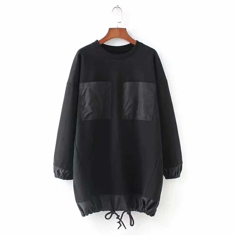 2019 Fashion Spring New Arrival Loose Long Sleeve O Neck Splicing Moleton Feminino Inverno With Double Pockets Free Shipping
2019 Fashion Spring New Arrival Loose Long Sleeve O Neck Splicing Moleton Feminino Inverno With Double Pockets Free Shipping