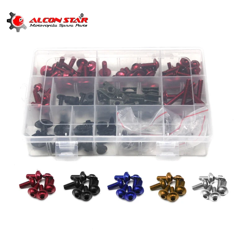 Alconstar Motorcycle Accessories Fairing Bolts Full Screw Kits Fit For Aprilia rs 125 Honda cbr1000rr Kawasaki zx6r Suzuki gsxr
Alconstar Motorcycle Accessories Fairing Bolts Full Screw Kits Fit For Aprilia rs 125 Honda cbr1000rr Kawasaki zx6r Suzuki gsxr