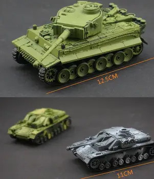 

4D Assemble 1:72 German World War II tiger type leopard assault tiger assembly mini tank model children toy birthday gift 1pc