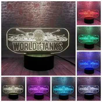 World of Tanks Model 3D Illusion Nightlight LED 7 Colors Change Flash Light Desk Light-up Toys
World of Tanks Model 3D Illusion Nightlight LED 7 Colors Change Flash Light Desk Light-up Toys