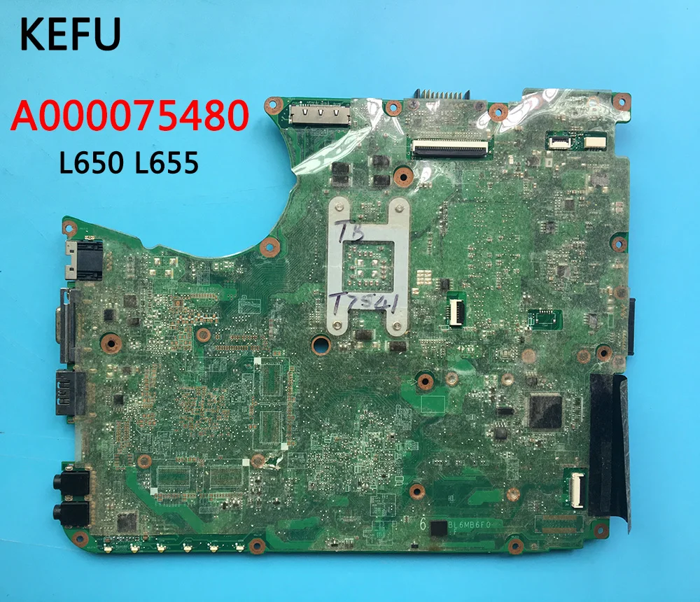 Материнская плата KEFU A000075480 для ноутбука TOSHIBA L650 L655 системная HM55 DA0BL6MB6F0 |