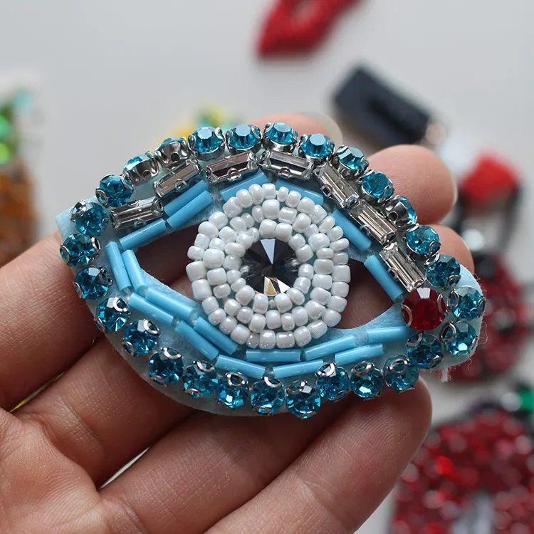 1Pcs Blue Eye Beaded Patch for Clothing Sewing on Patch Rhinestone Beading Applique Clothes Badge DIY Apparel Sewing Accessories
1Pcs Blue Eye Beaded Patch for Clothing Sewing on Patch Rhinestone Beading Applique Clothes Badge DIY Apparel Sewing Accessories