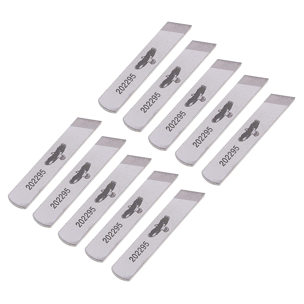 10Pcs Lower Knife Blade #202295 For Pegasus 4 Thread Overlock Sewing Machine