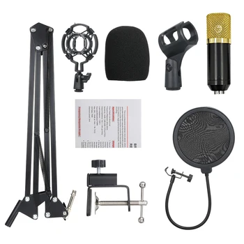 Portable Professional Microphone Set BM700 Condenser Microphone Mic KTV Singing Studio Recording Kit For Recording Studios PC
Portable Professional Microphone Set BM700 Condenser Microphone Mic KTV Singing Studio Recording Kit For Recording Studios PC