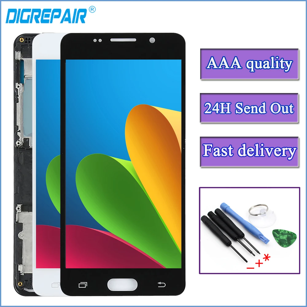 A510F LCD For SAMSUNG A5 2016 Screen For SAMSUNG galaxy A5 2016 A510 A510M SM-A510F LCD Display Digitizer Touch Screen
A510F LCD For SAMSUNG A5 2016 Screen For SAMSUNG galaxy A5 2016 A510 A510M SM-A510F LCD Display Digitizer Touch Screen