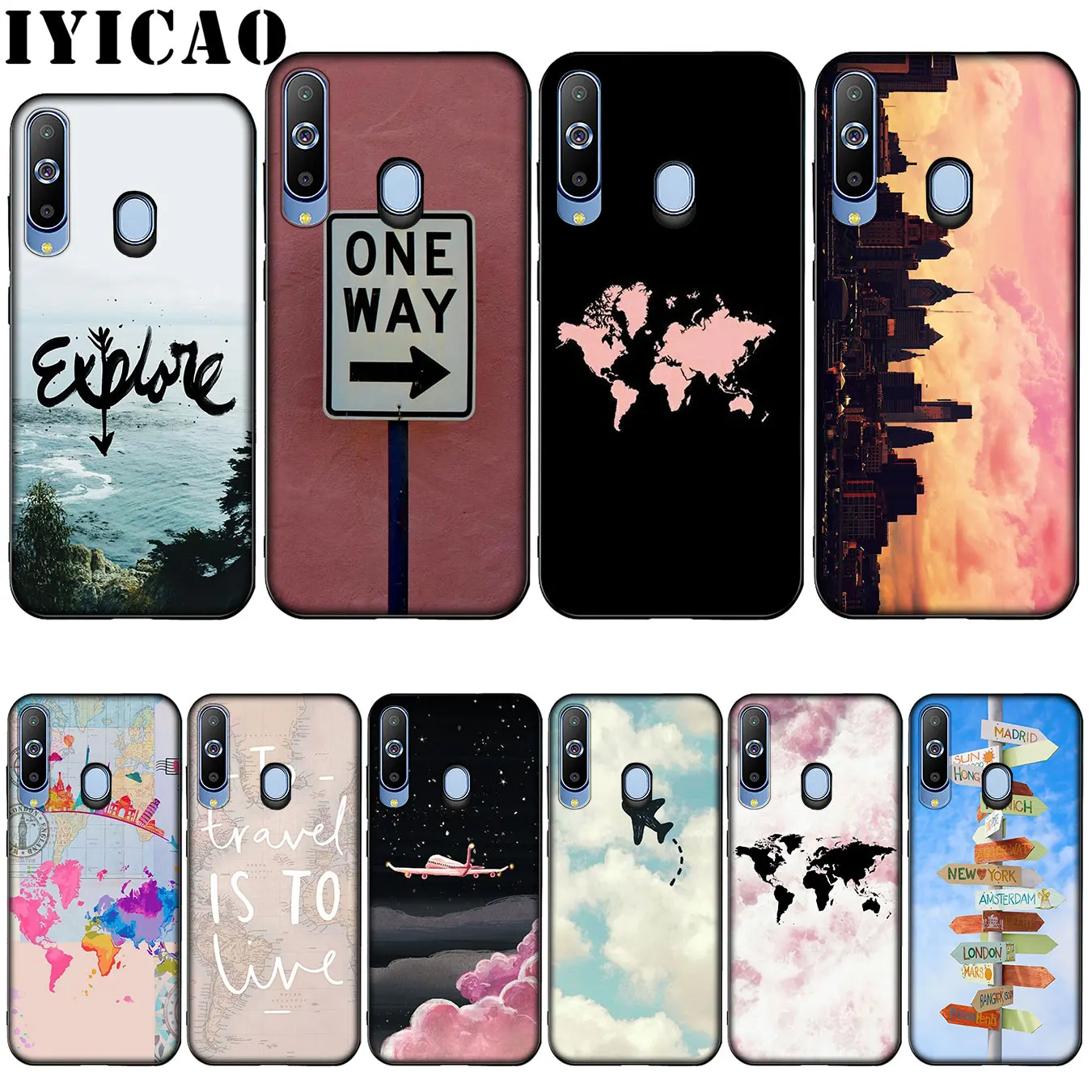 IYICAO Travel around the world Silicone Soft Case for Samsung Galaxy A10 A30 A40 A50 A70 M10 M20 M30 Cover
IYICAO Travel around the world Silicone Soft Case for Samsung Galaxy A10 A30 A40 A50 A70 M10 M20 M30 Cover