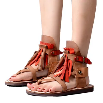 Light Brown Women Flat Sandals Fashion Fringe Casual Beach Summer Shoes Ankle Strap Ladies Sandalias Femme Bohemian Espadrilles
Light Brown Women Flat Sandals Fashion Fringe Casual Beach Summer Shoes Ankle Strap Ladies Sandalias Femme Bohemian Espadrilles
