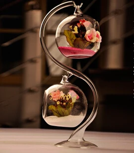 Hanging Glass Flower Vase Crystal Hydroponic Container Wedding Hotel Decoration 2 x Blown Glass Balls Vase + 1 x Glass Holder
Hanging Glass Flower Vase Crystal Hydroponic Container Wedding Hotel Decoration 2 x Blown Glass Balls Vase + 1 x Glass Holder