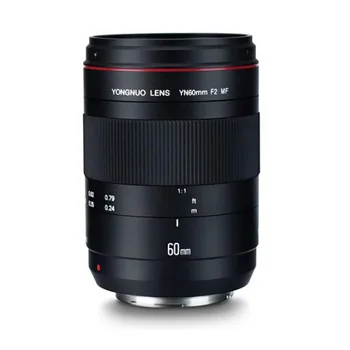 YONGNUO Macro Lens YN60mm F2 MF Lense with Focus Distance Indicator for Nikon Canon 700D 80D 5D Mark III IV Camera
YONGNUO Macro Lens YN60mm F2 MF Lense with Focus Distance Indicator for Nikon Canon 700D 80D 5D Mark III IV Camera