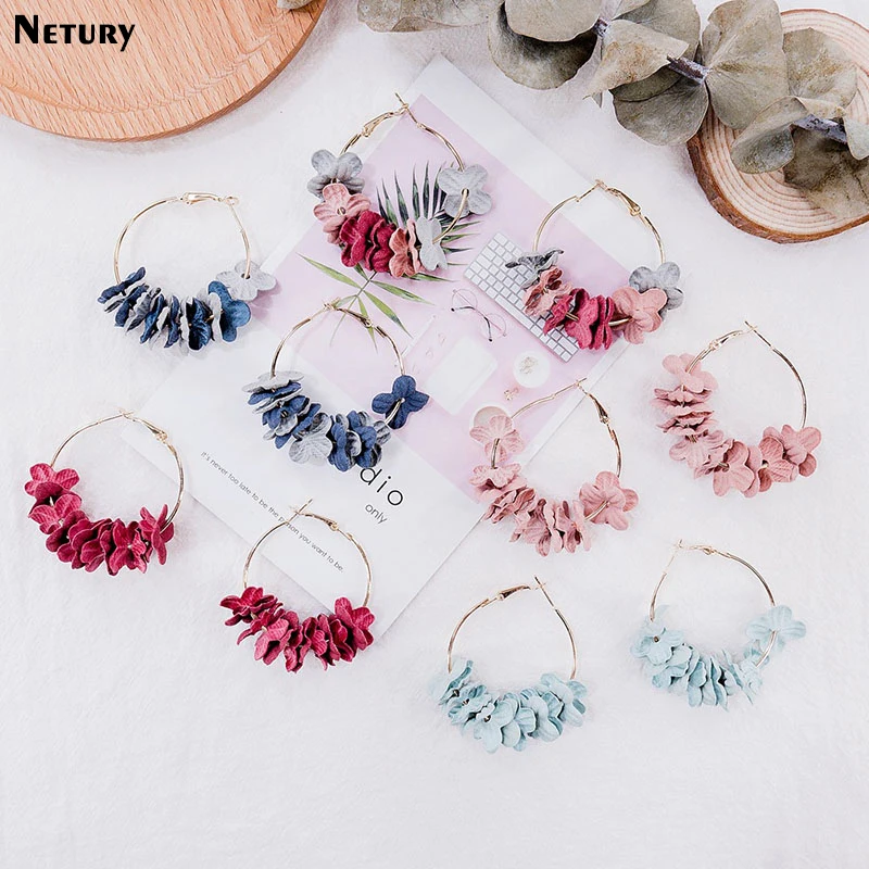 Cute petal simple Women dangle earrings beautiful pink color plant flower korea handmade hot wild vintage Round fashion jewelry
Cute petal simple Women dangle earrings beautiful pink color plant flower korea handmade hot wild vintage Round fashion jewelry