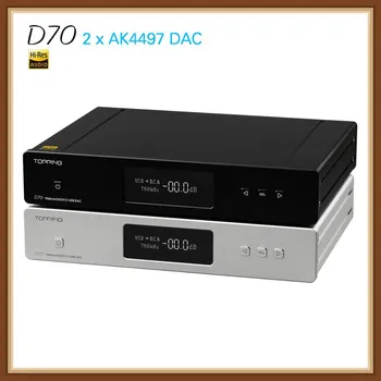 NEW TOPPING D70 AK4497 *2 AK4118 USB DAC XMOS AUDIO DSD512 32bit 768khz Desktop Decoder Support for IIS input
NEW TOPPING D70 AK4497 *2 AK4118 USB DAC XMOS AUDIO DSD512 32bit 768khz Desktop Decoder Support for IIS input