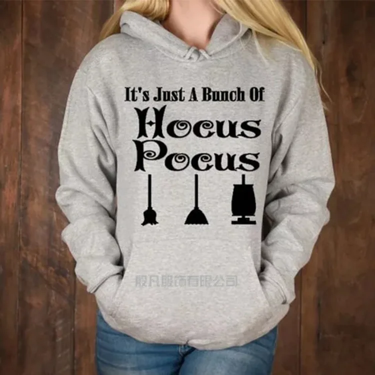 Hilbilly It's Just A Bunch Of Hocus Pocus Funny Hallowmas Women Hoodies Winter Autumn Thick Printed Sweatshirts Oversize Hoodies
Hilbilly It's Just A Bunch Of Hocus Pocus Funny Hallowmas Women Hoodies Winter Autumn Thick Printed Sweatshirts Oversize Hoodies