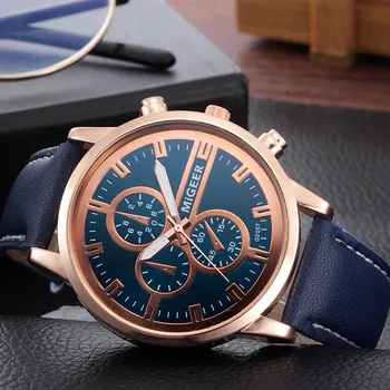 Retro Design Leather Band Analog Alloy Quartz Wrist Men's watch Wrist Party decoration suit Dress Watch gifts male man boyfrien
Retro Design Leather Band Analog Alloy Quartz Wrist Men's watch Wrist Party decoration suit Dress Watch gifts male man boyfrien