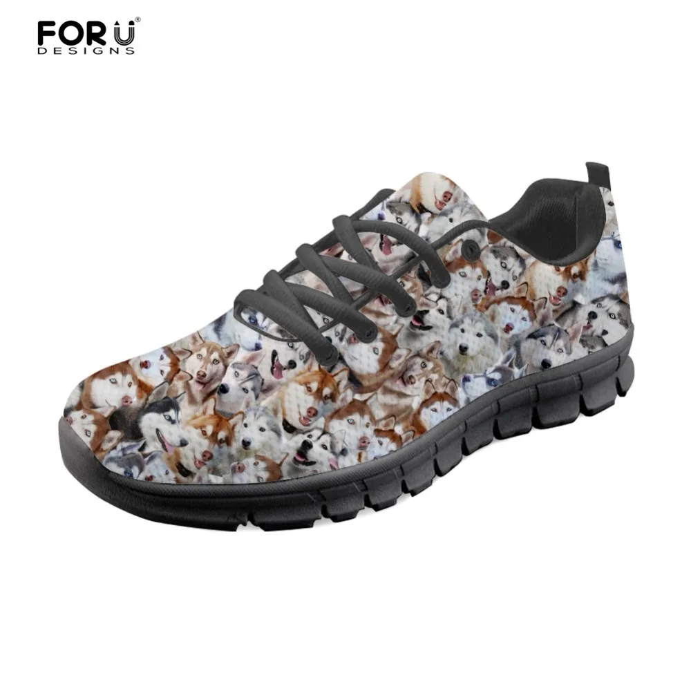 FORUDESIGNS Lovely Husky 3D Animal Puzzle Flats Women's Shoes Casual Sneakers Woman Leisure Comfortable Mesh Shoes for Female
FORUDESIGNS Lovely Husky 3D Animal Puzzle Flats Women's Shoes Casual Sneakers Woman Leisure Comfortable Mesh Shoes for Female