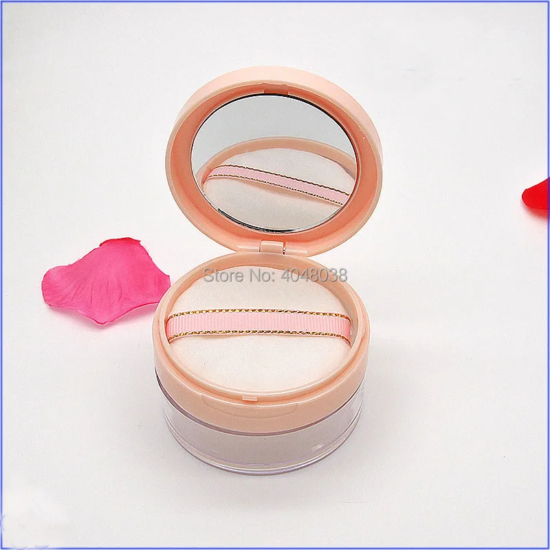 Highlight Shading Powder Compact Loose Powder 20 Gram with Mirror a Puff Empty Loose Powder Packing Box Dia 65 mm Makeup Tools (3)