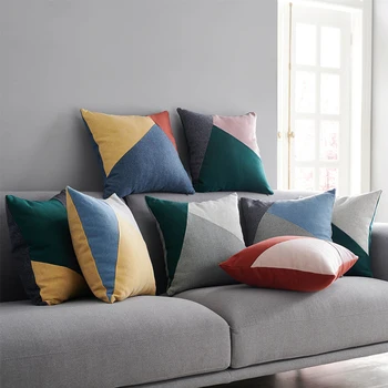 Geometric Patchwork Color Cushion Cover Nordic Style Solid Color Pillow Cover Case Sofa Chair Home Decor Without Stuffing
Geometric Patchwork Color Cushion Cover Nordic Style Solid Color Pillow Cover Case Sofa Chair Home Decor Without Stuffing