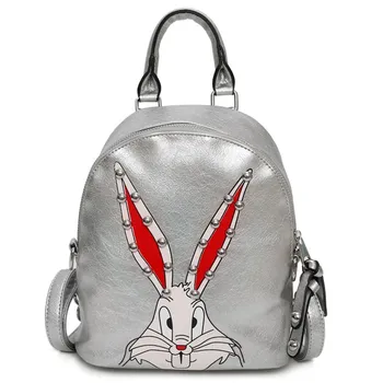 Cute Cartoon Rabbit Rivet Fashion Female Multi-Function Backpack Mini Travel Backpack School Bag For Teenage Girls Shoulder Bag
Cute Cartoon Rabbit Rivet Fashion Female Multi-Function Backpack Mini Travel Backpack School Bag For Teenage Girls Shoulder Bag