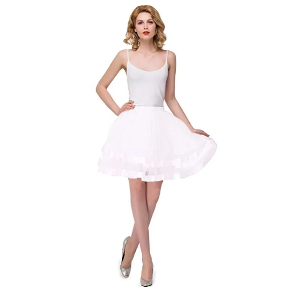 Short Petticoats For Wedding Dress Evening Underskirt Two Layers Tulle Tutu Skirts With Ribbon Edge Crinoline Adult
Short Petticoats For Wedding Dress Evening Underskirt Two Layers Tulle Tutu Skirts With Ribbon Edge Crinoline Adult