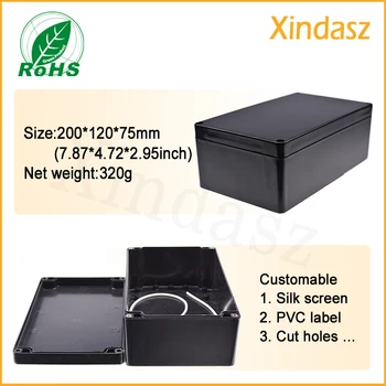200*120*75mm Black Plastic project enclosures Electronic Instrument Enclosures ABS electronic conjunction enclosure
200*120*75mm Black Plastic project enclosures Electronic Instrument Enclosures ABS electronic conjunction enclosure