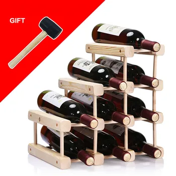 High Quality New Hot Solid Wood Classical Wooden Red Wine Rack 4/6/9 Bottle Holder Mount Kitchen Bar Display Shelf
High Quality New Hot Solid Wood Classical Wooden Red Wine Rack 4/6/9 Bottle Holder Mount Kitchen Bar Display Shelf