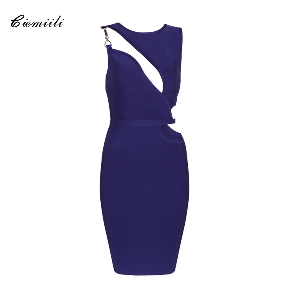 CIEMIILI 2018 New Women Summer Bandage Dress Evening Party Sexy O-Neck Sleeveless Back Zipper Dress One Shoulder Buckle Vestidos
CIEMIILI 2018 New Women Summer Bandage Dress Evening Party Sexy O-Neck Sleeveless Back Zipper Dress One Shoulder Buckle Vestidos