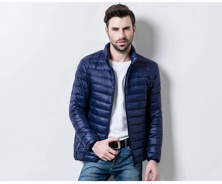 Aolamegs Men Winter Down Jacket Ultralight Thin White Duck Down Coat Solid Color Feather Jackets Male Windproof Warm Outwear 3XL (14)