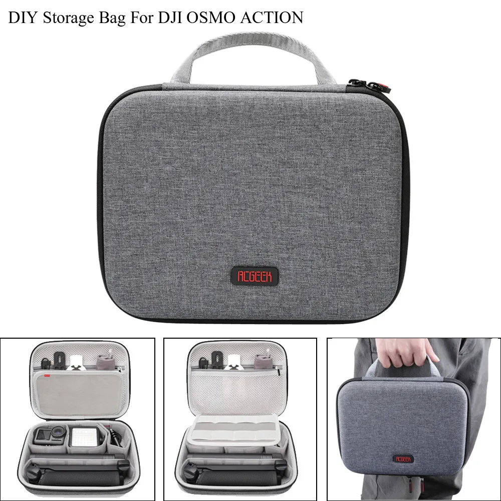 PGYTECH Portable nylon Handheld Hard Bag Storage Carry Case For DJI OSMO Action Camera Outdoor shooting Accessories #722
PGYTECH Portable nylon Handheld Hard Bag Storage Carry Case For DJI OSMO Action Camera Outdoor shooting Accessories #722